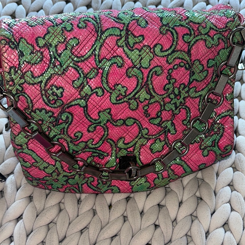Vintage Marc Jacob’s Pink and Green Patterned Women's Bag 100% Authentic